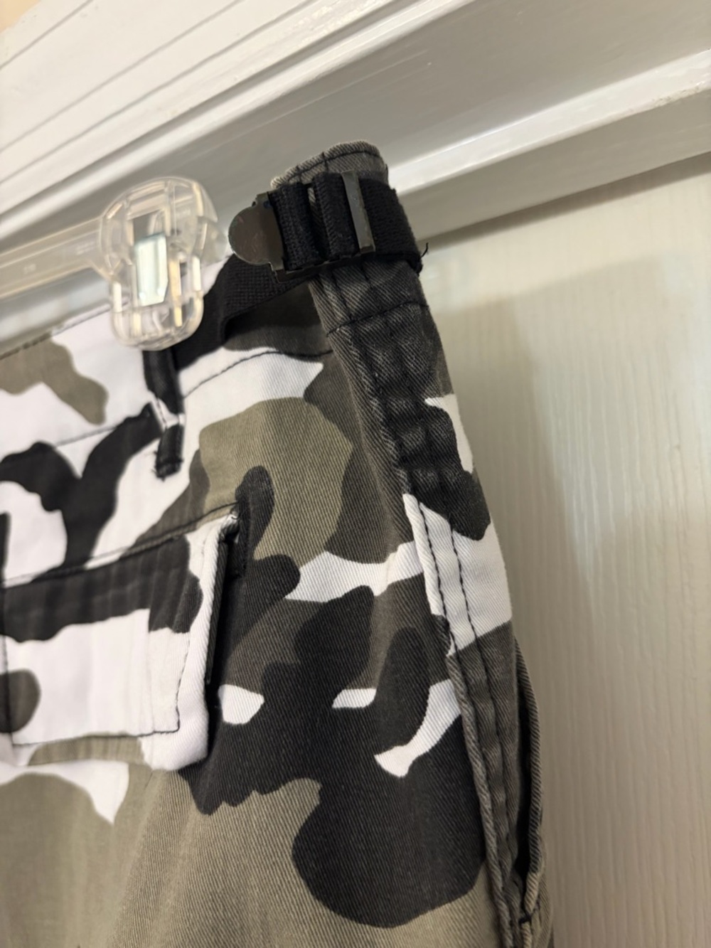 Rothco BDU Camo Cargo Shorts Mens Large White Gray Camouflage Military Tactical - Picture 13 of 13